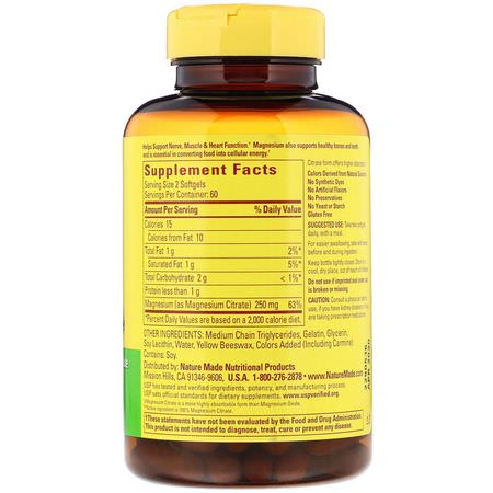 Iherb: Nature Made, Magnesium Citrate, 120 Softgels
