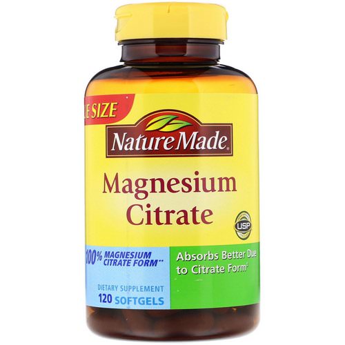 Nature Made, Magnesium Citrate, 120 Softgels Review
