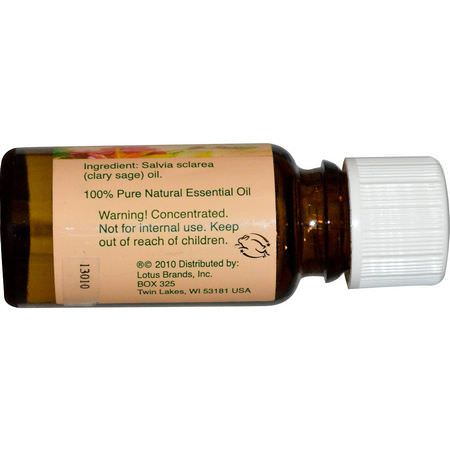 Clary Sage Oil, Eteriska Oljor, Aromaterapi, Bad: Nature's Alchemy, Clary Sage, Essential Oil, .5 oz (15 ml)