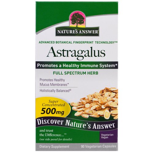 Nature's Answer, Astragalus, 500 mg, 90 Vegetarian Capsules Review