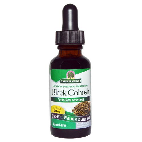 Nature's Answer, Black Cohosh, Alcohol-Free, 40 mg, 1 fl oz (30 ml) Review