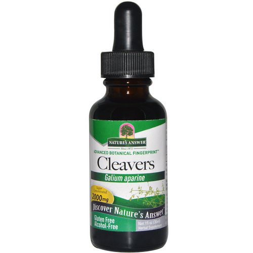 Nature's Answer, Cleavers, Galium Aparine, 2000 mg, 1 fl oz (30 ml) Review