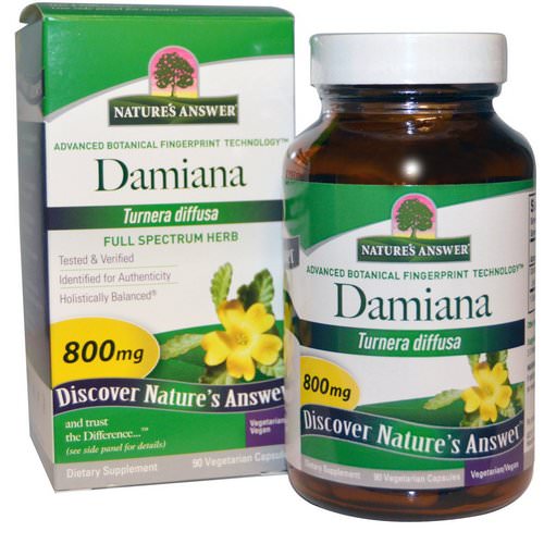 Nature's Answer, Damiana Leaf, 800 mg, 90 Vegetarian Capsules Review