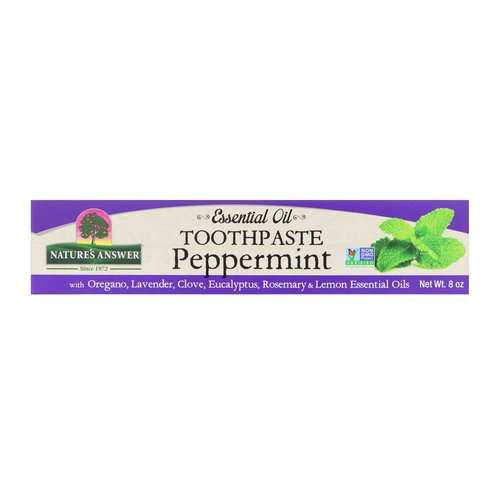 Nature's Answer, Essential Oil Toothpaste, Peppermint, 8 oz Review