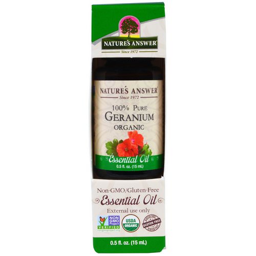 Nature's Answer, Geranium Organic Essential Oil, 0.5 fl oz (15 ml) Review