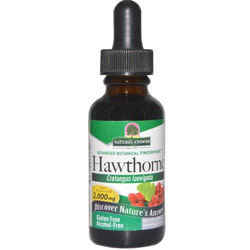 Nature's Answer, Hawthorne, Alcohol-Free, 2000 mg, 1 fl oz (30 ml) Review