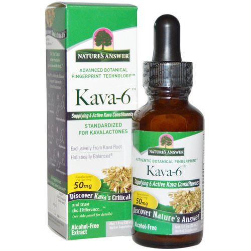 Nature's Answer, Kava-6, Alcohol-Free Extract, 1 fl oz (30 ml) Review