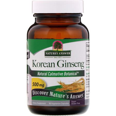 Nature's Answer Ginseng - Ginseng, Homeopati, Örter