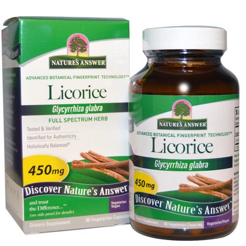 Nature's Answer, Licorice, 450 mg, 90 Vegetarian Capsules Review