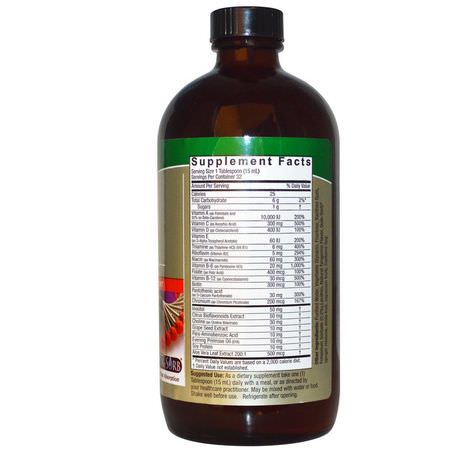 Multivitaminer, Kosttillskott: Nature's Answer, Liquid Multiple Vitamins, 16 fl oz (480 ml)