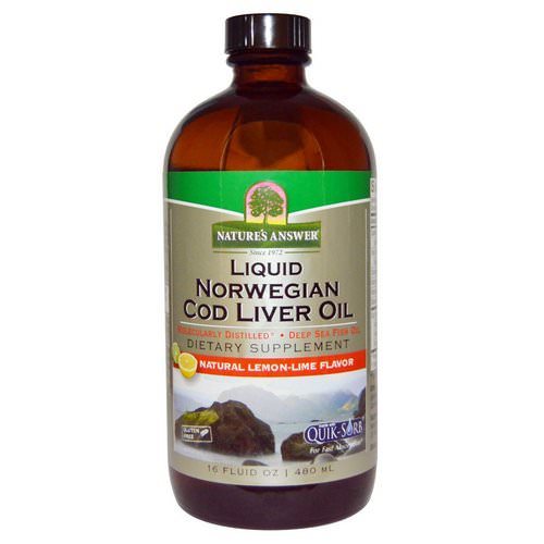 Nature's Answer, Liquid Norwegian Cod Liver Oil, Natural Lemon-Lime Flavor, 16 fl oz (480 ml) Review