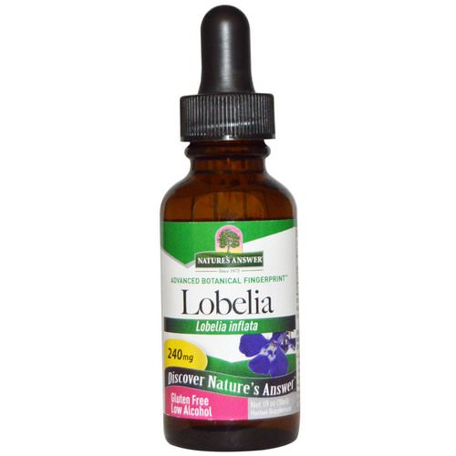 Nature's Answer, Lobelia, 240 mg, 1 fl oz (30 ml) Review