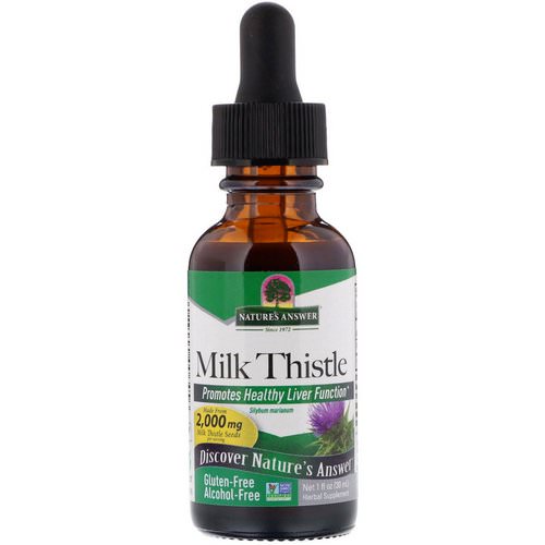 Nature's Answer, Milk Thistle, Alcohol-Free, 2,000 mg, 1 fl oz (30 ml) Review