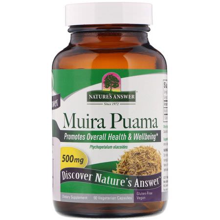 Nature's Answer Muira puama - Muira Puama, Homeopati, Örter