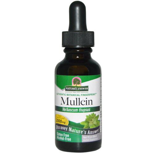 Nature's Answer, Mullein, Alcohol-Free, 2000 mg, 1 fl oz (30 ml) Review