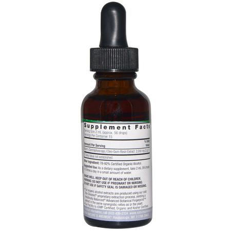 Homeopati, Örter: Nature's Answer, Myrrh, Organic Alcohol, 2,000 mg, 1 fl oz (30 ml)