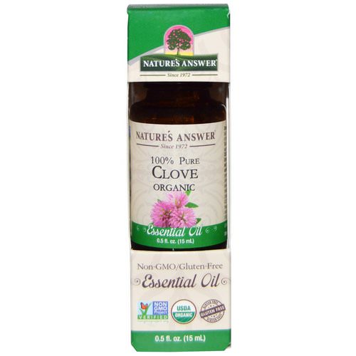 Nature's Answer, Organic Essential Oil, 100% Pure Clove, 0.5 fl oz (15 ml) Review