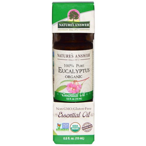 Nature's Answer, Organic Essential Oil, 100% Pure Eucalyptus, 0.5 fl oz (15 ml) Review
