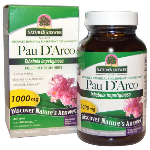 Nature's Answer, Pau D'Arco, 1000 mg, 90 Vegetarian Capsules Review