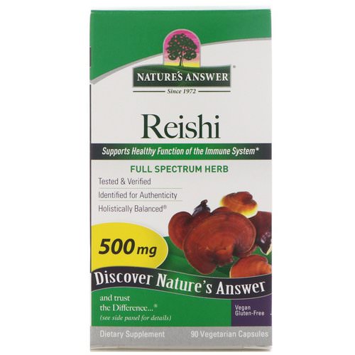Nature's Answer, Reishi, 500 mg, 90 Vegetarian Capsules Review
