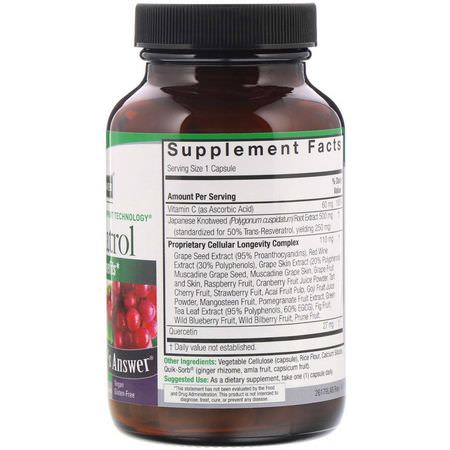 Resveratrol, Antioxidanter, Kosttillskott: Nature's Answer, Resveratrol, 637 mg, 60 Vegetarian Capsules