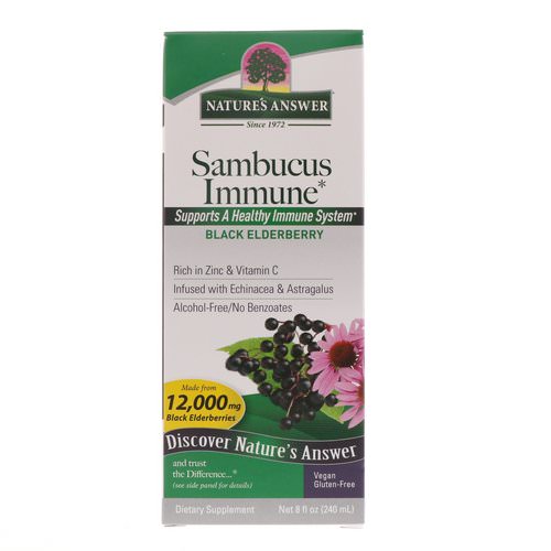 Nature's Answer, Sambucus Immune, Infused with Echinacea & Astragalus, 12,000 mg, 8 fl oz (240 ml) Review