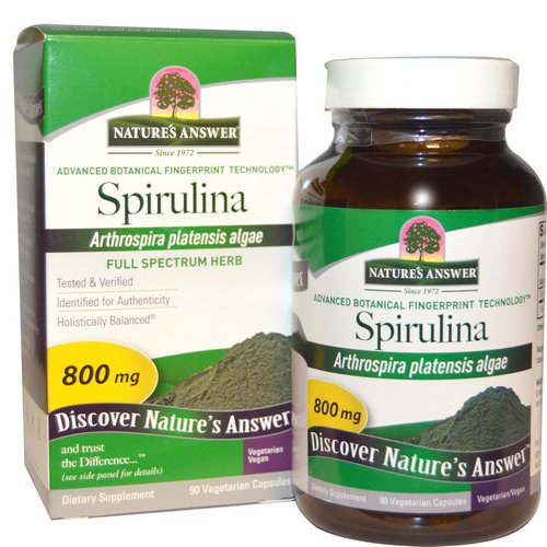 Nature's Answer, Spirulina, 800 mg, 90 Vegetarian Capsules Review