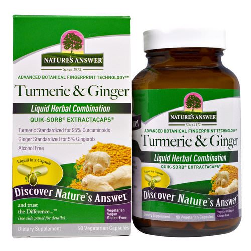 Nature's Answer, Turmeric & Ginger, 90 Vegetarian Capsules Review
