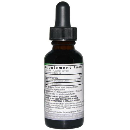 Chaste Berry Vitex, Homeopati, Örter: Nature's Answer, Vitex, Low Organic Alcohol, 2,000 mg, 1 fl oz (30 ml)