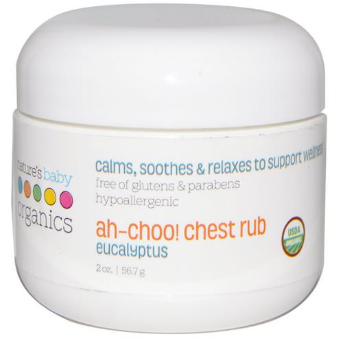 Nature's Baby Organics, Ah-Choo! Chest Rub, Eucalyptus, 2 oz (56.7 g) Review