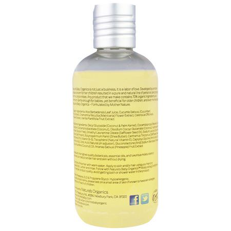 Shower Gel, Baby Body Wash, Body Wash, Allt-I-Ett-Babyschampo: Nature's Baby Organics, Shampoo & Body Wash, Coconut Pineapple, 8 oz (236.5 ml)