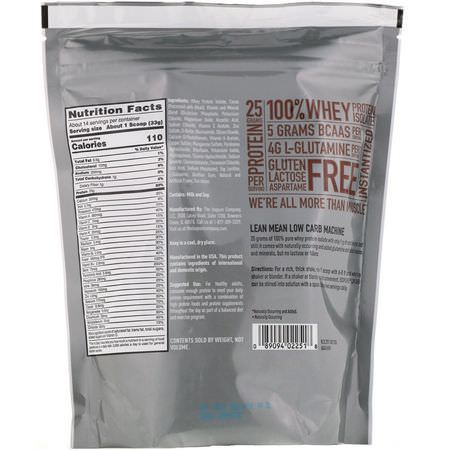 Vassleprotein, Idrottsnäring: Nature's Best, IsoPure, Low Carb Protein Powder, Dutch Chocolate, 1 lb (454 g)