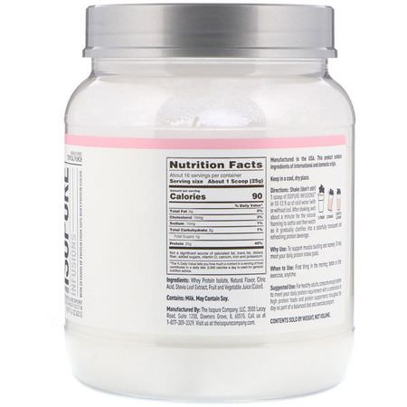 Vassleprotein, Idrottsnäring: Nature's Best, IsoPure, Protein Powder Infusions, Tropical Punch, 14.1 oz (400 g)