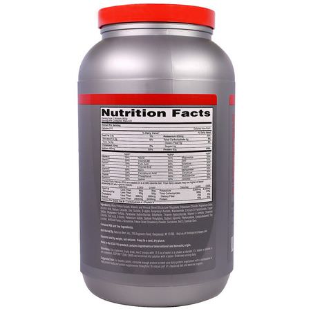 Vassleprotein, Idrottsnäring: Nature's Best, IsoPure, Zero Carb, Protein Powder, Strawberries & Cream, 3 lb (1.36 kg)