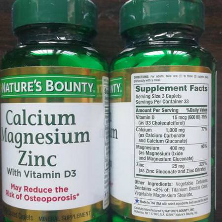 Nature's Bounty Calcium Formulas - Kalcium, Mineraler, Kosttillskott