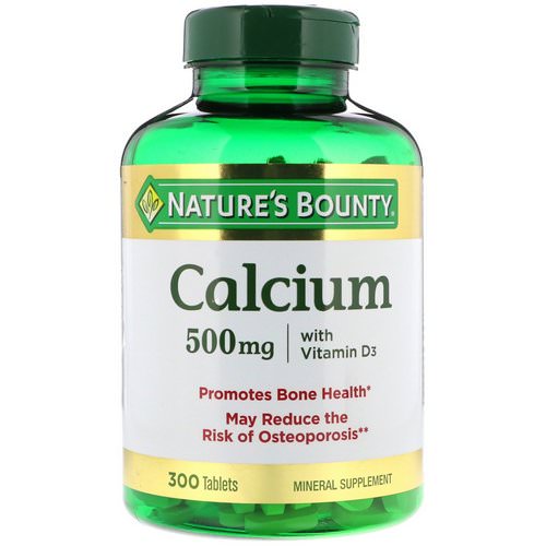 Nature's Bounty, Calcium with Vitamin D3, 500 mg, 300 Tablets Review