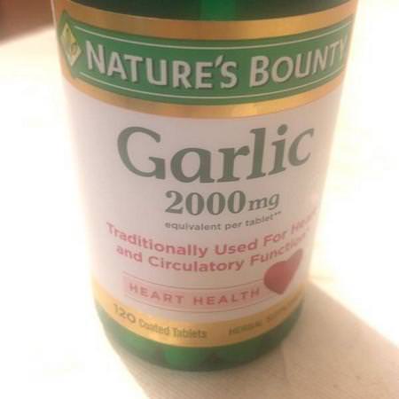 Nature's Bounty Garlic - Vitlök, Homeopati, Örter