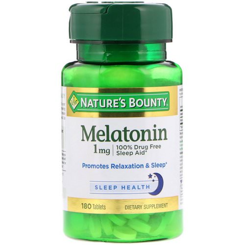 Nature's Bounty, Melatonin, 1 mg, 180 Tablets Review