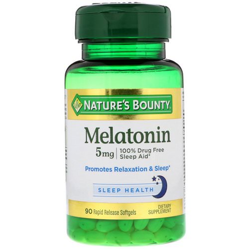 Nature's Bounty, Melatonin, 5 mg, 90 Rapid Release Softgels Review