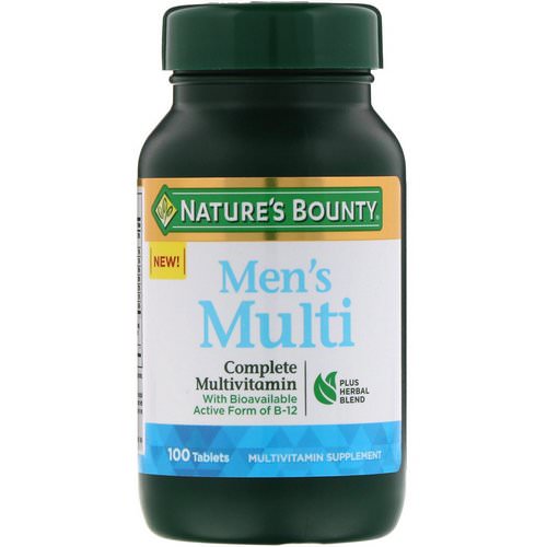 Nature's Bounty, Men's Multi, Complete Multivitamin, 100 Tablets Review
