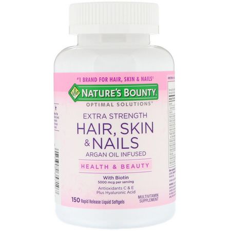 Nature's Bounty Hair Skin Nails Formulas - Naglar, Hud, Hår, Kosttillskott