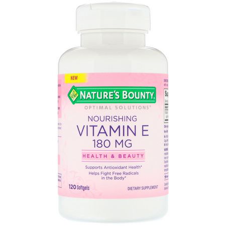 Nature's Bounty Vitamin E - E-Vitamin, Vitaminer, Kosttillskott