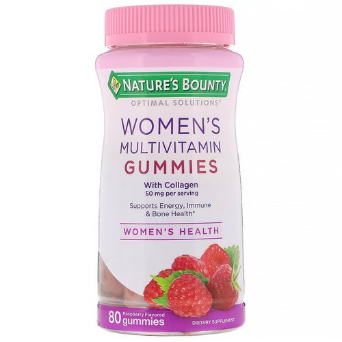 Nature's Bounty, Optimal Solutions, Women's Multivitamin Gummies, Raspberry Flavored, 80 Gummies Review