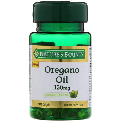 Nature's Bounty, Oregano Oil, 150 mg, 90 Softgels Review