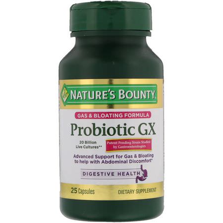 Nature's Bounty Probiotic Formulas - Probiotika, Matsmältning, Kosttillskott