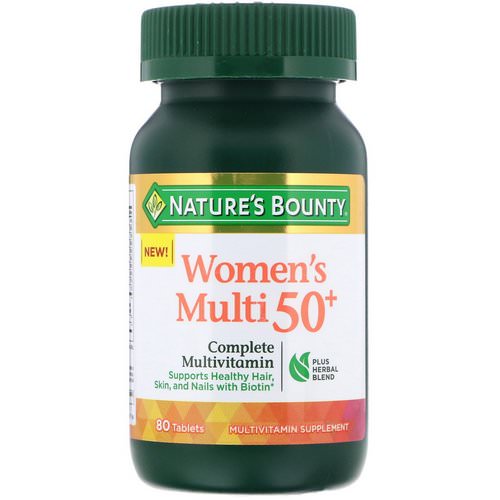 Nature's Bounty, Women's Multi 50+, Complete Multivitamin, 80 Tablets Review
