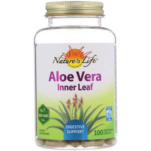 Nature's Herbs, Aloe Vera, Inner Leaf, 100 Vegetarian Capsules Review