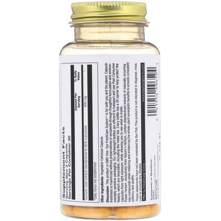 Curcumin, Gurkmeja, Antioxidanter, Kosttillskott: Nature's Herbs, Turmeric Extract, 60 Vegetarian Capsules