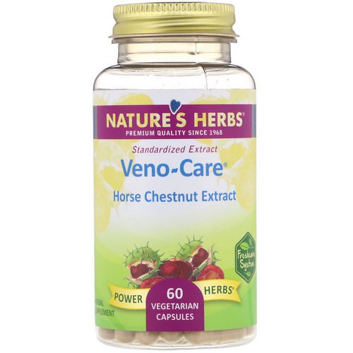 Nature's Herbs, Veno-Care, Horse Chestnut Extract, 60 Vegetarian Capsules Review