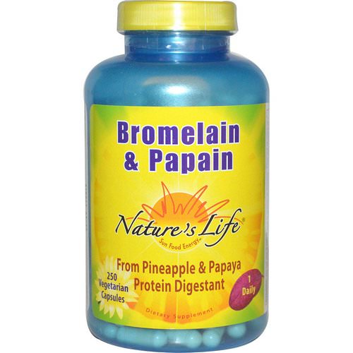 Nature's Life, Bromelain & Papain, 250 Veggie Caps Review